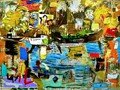 artistas-espanoles-arte-contemporaneo.merello.verano-en-la-bahia-de-palma-150x200-cm